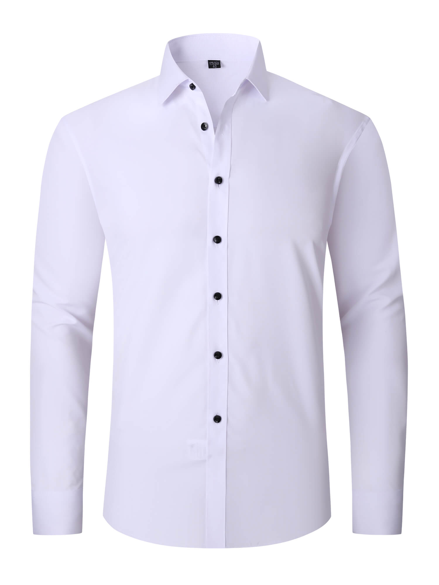Demotime Men's Formal Blouses Long Sleeve Wrinkle Free Stretch Business Button-Up Shirt